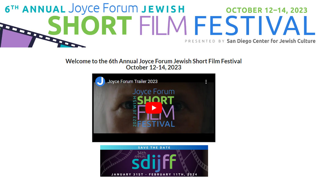 6th Annual Joyce Forum Jewish Short Film Festival